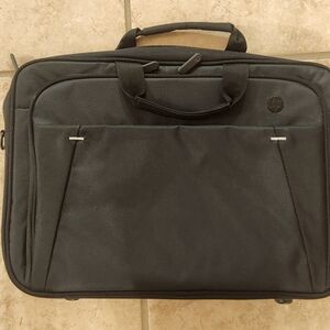 HP Laptop Bag Black Padded Briefcase Computer Case w/ Shoulder Strap